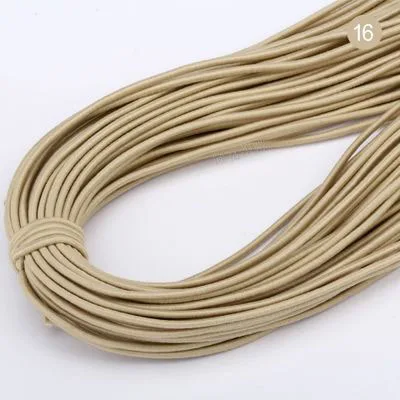 2mm Colorful High-Quality Round Elastic Band Round Elastic Rope Rubber Band Elastic Line DIY Sewing Accessories 5meters