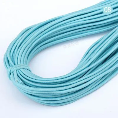 2mm Colorful High-Quality Round Elastic Band Round Elastic Rope Rubber Band Elastic Line DIY Sewing Accessories 5meters