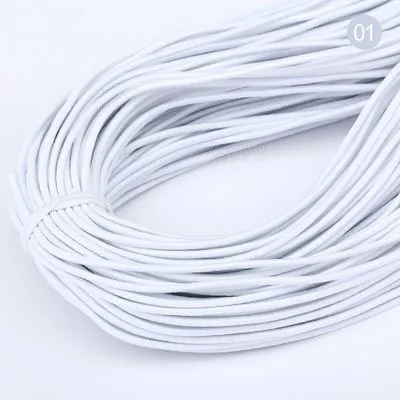 2mm Colorful High-Quality Round Elastic Band Round Elastic Rope Rubber Band Elastic Line DIY Sewing Accessories 5meters