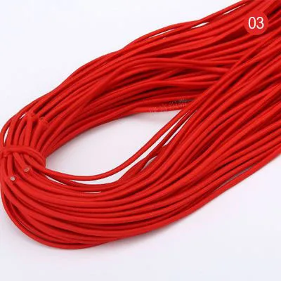 2mm Colorful High-Quality Round Elastic Band Round Elastic Rope Rubber Band Elastic Line DIY Sewing Accessories 5meters