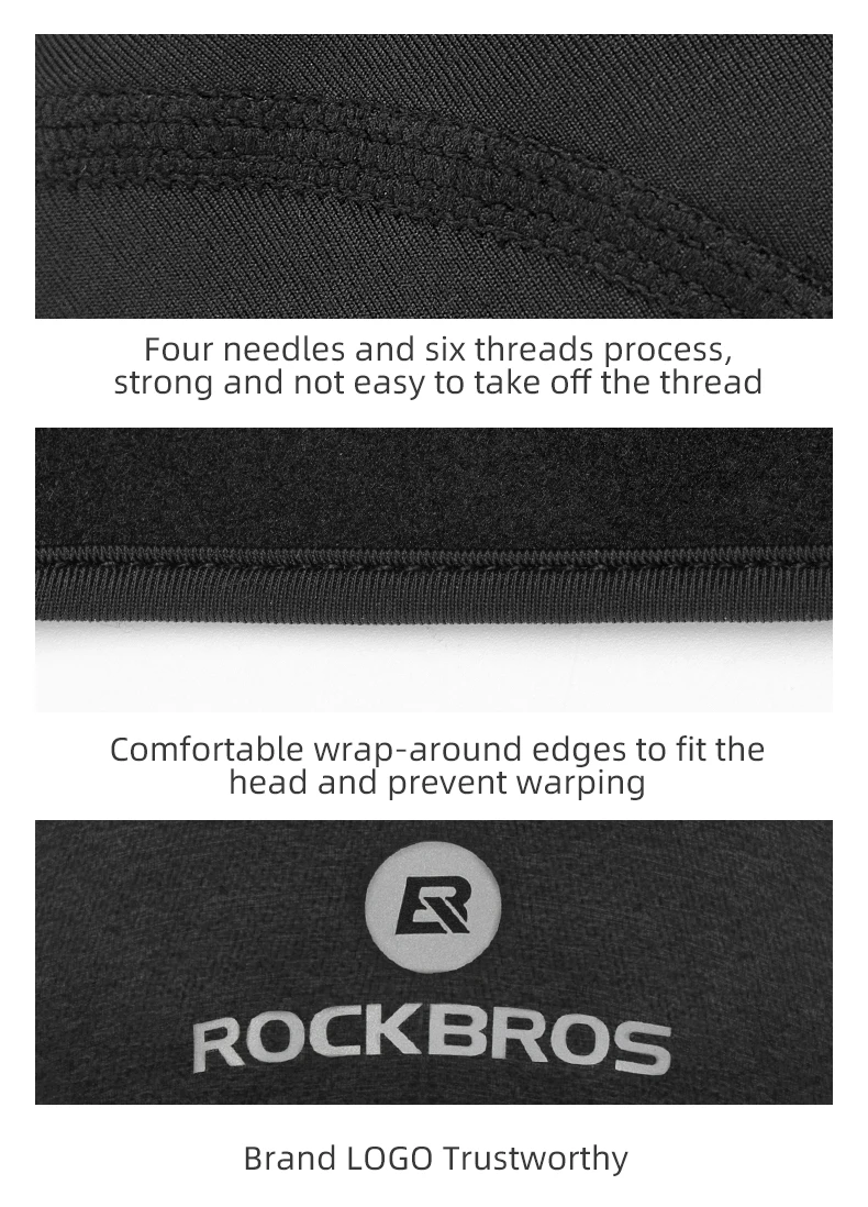ROCKBROS Cycling Caps Windproof Thermal Fleece MTB Bicycle Cap Ski Riding Motorcycle Hat Winter Bandana Ciclismo Headband
