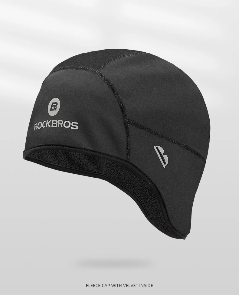 ROCKBROS Cycling Caps Windproof Thermal Fleece MTB Bicycle Cap Ski Riding Motorcycle Hat Winter Bandana Ciclismo Headband