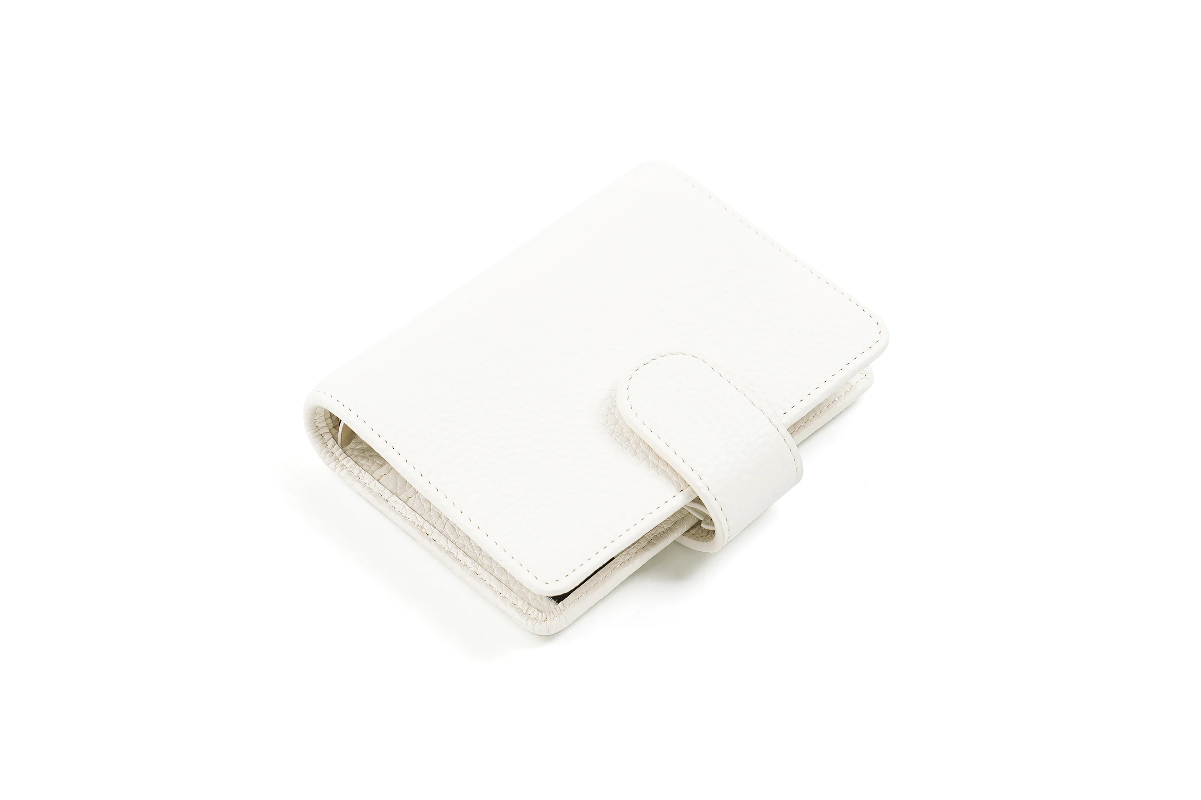 Moterm Regular A8 / M5 Size Rings Planner Pebbled Grain Cowhide 5-hole Mini Notebook with 15 MM Rings Organizer Journey Diary