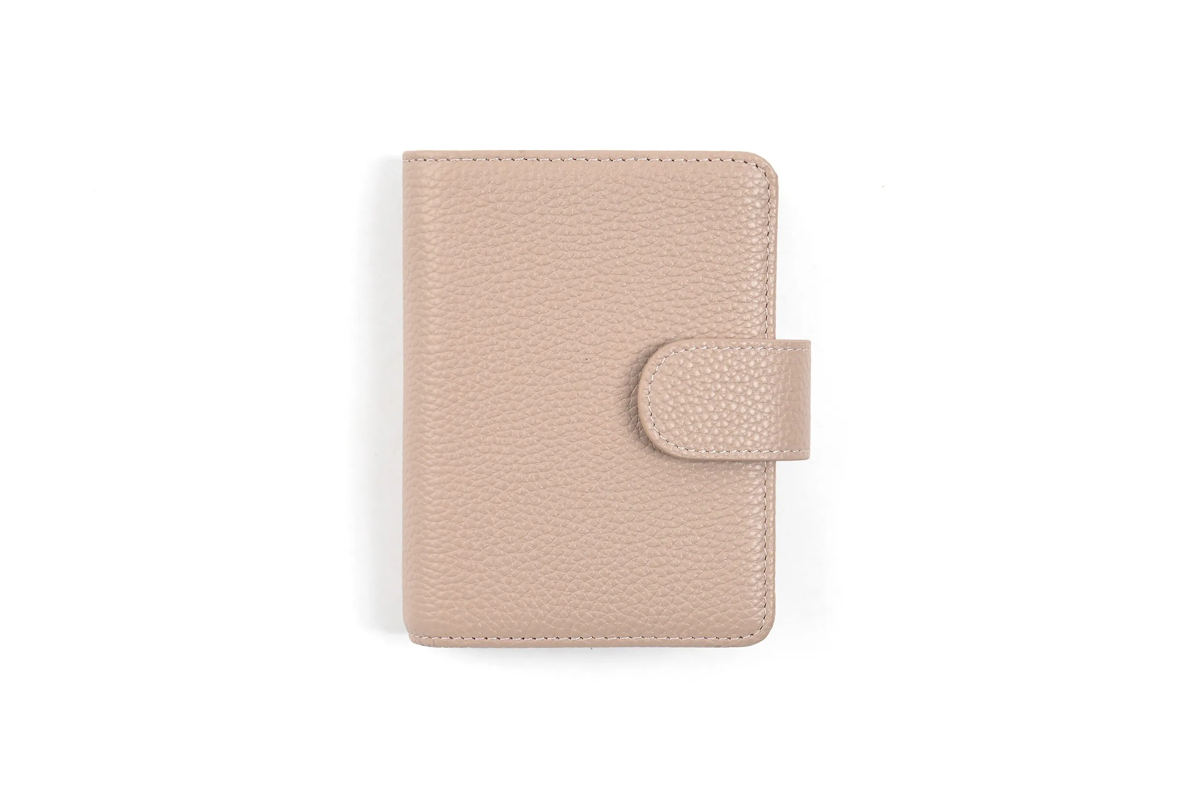 Moterm Regular A8 / M5 Size Rings Planner Pebbled Grain Cowhide 5-hole Mini Notebook with 15 MM Rings Organizer Journey Diary