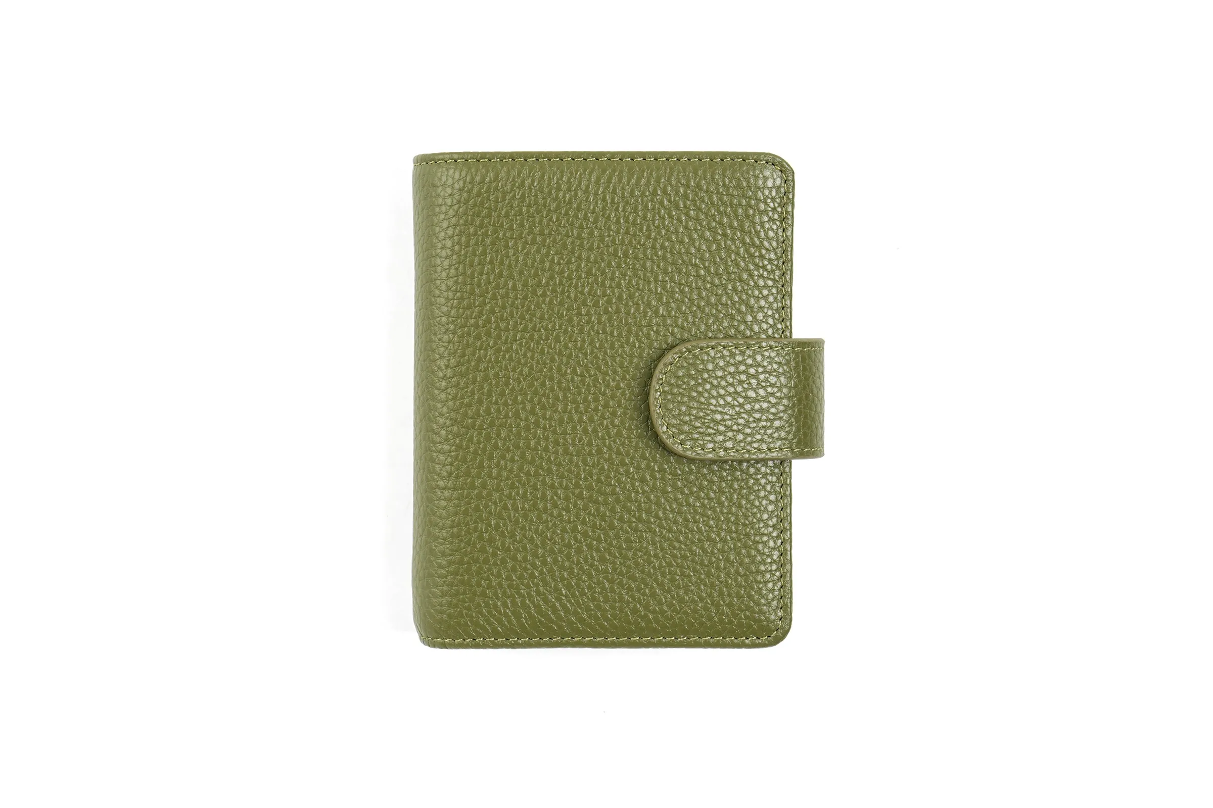Moterm Regular A8 / M5 Size Rings Planner Pebbled Grain Cowhide 5-hole Mini Notebook with 15 MM Rings Organizer Journey Diary