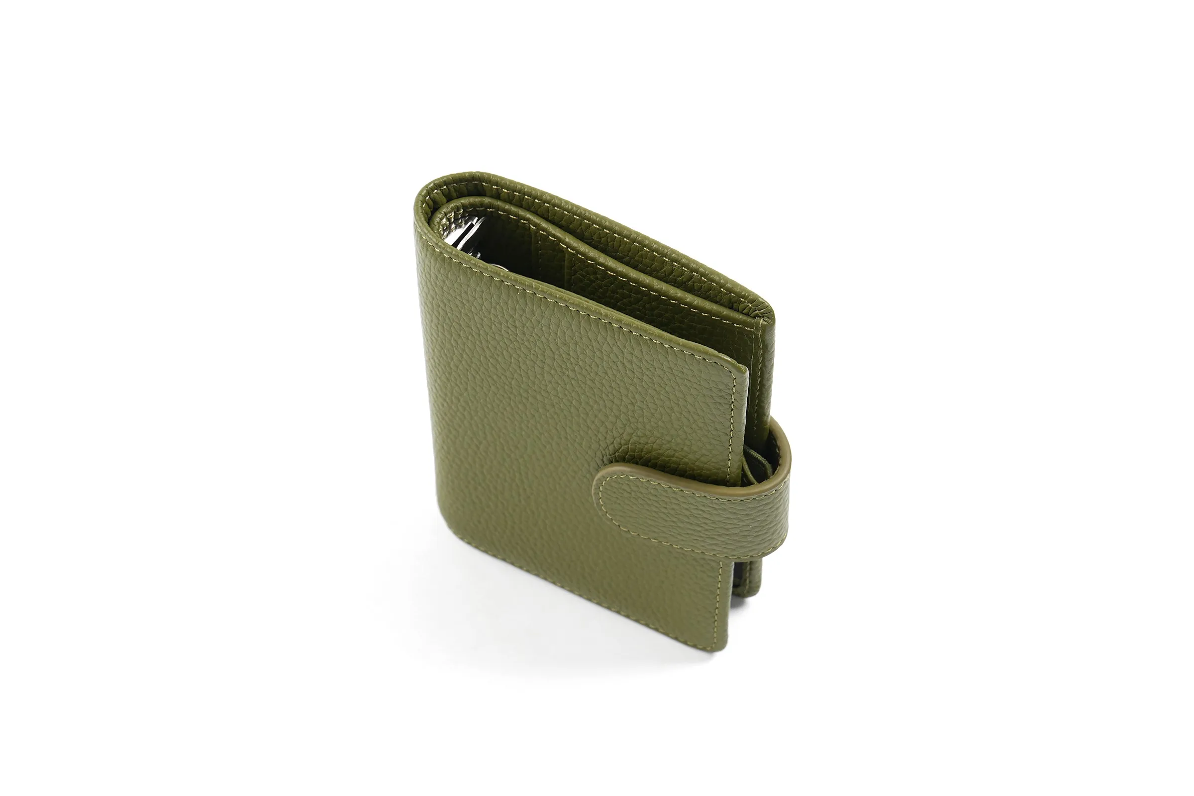 Moterm Regular A8 / M5 Size Rings Planner Pebbled Grain Cowhide 5-hole Mini Notebook with 15 MM Rings Organizer Journey Diary