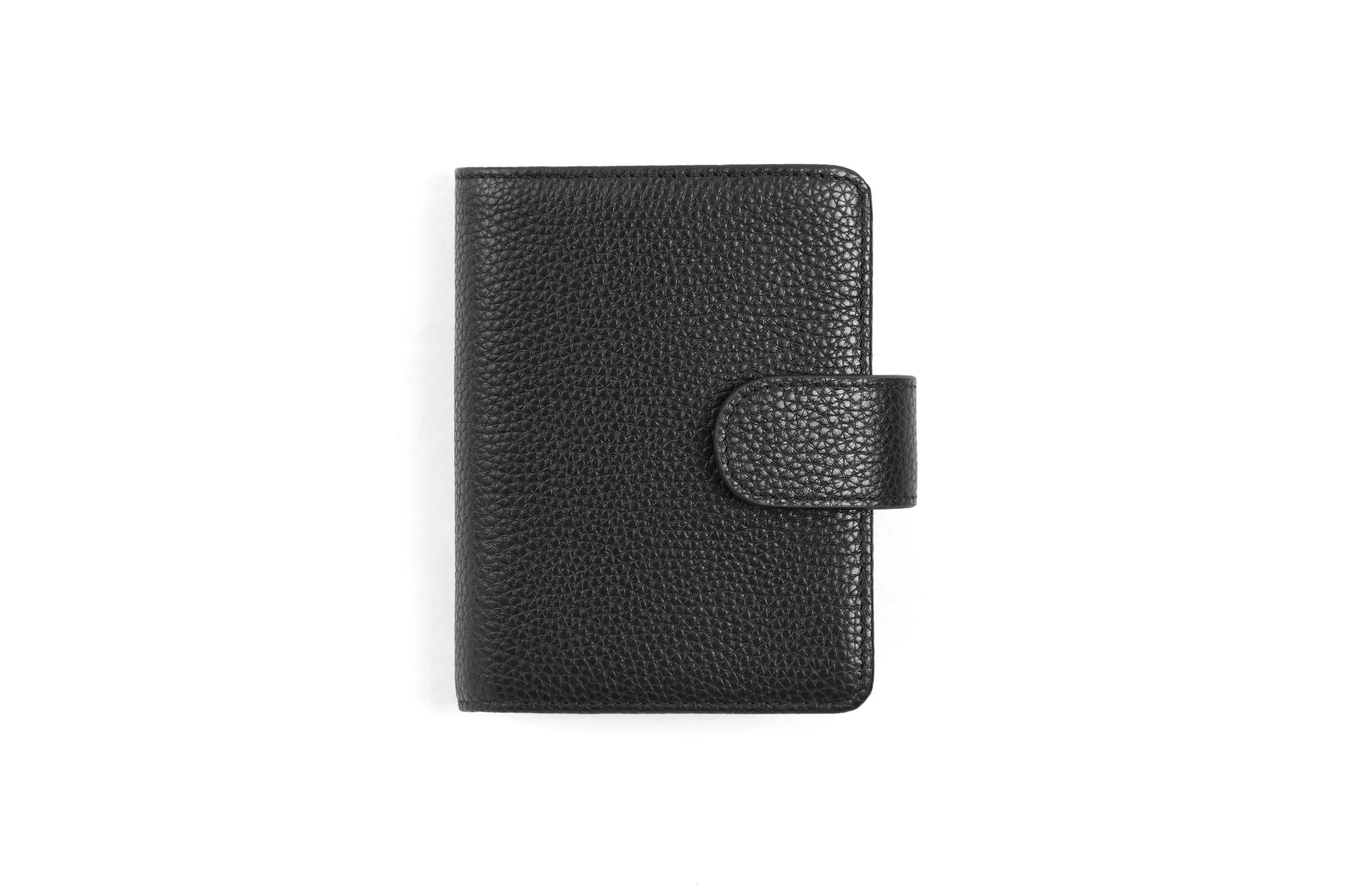 Moterm Regular A8 / M5 Size Rings Planner Pebbled Grain Cowhide 5-hole Mini Notebook with 15 MM Rings Organizer Journey Diary