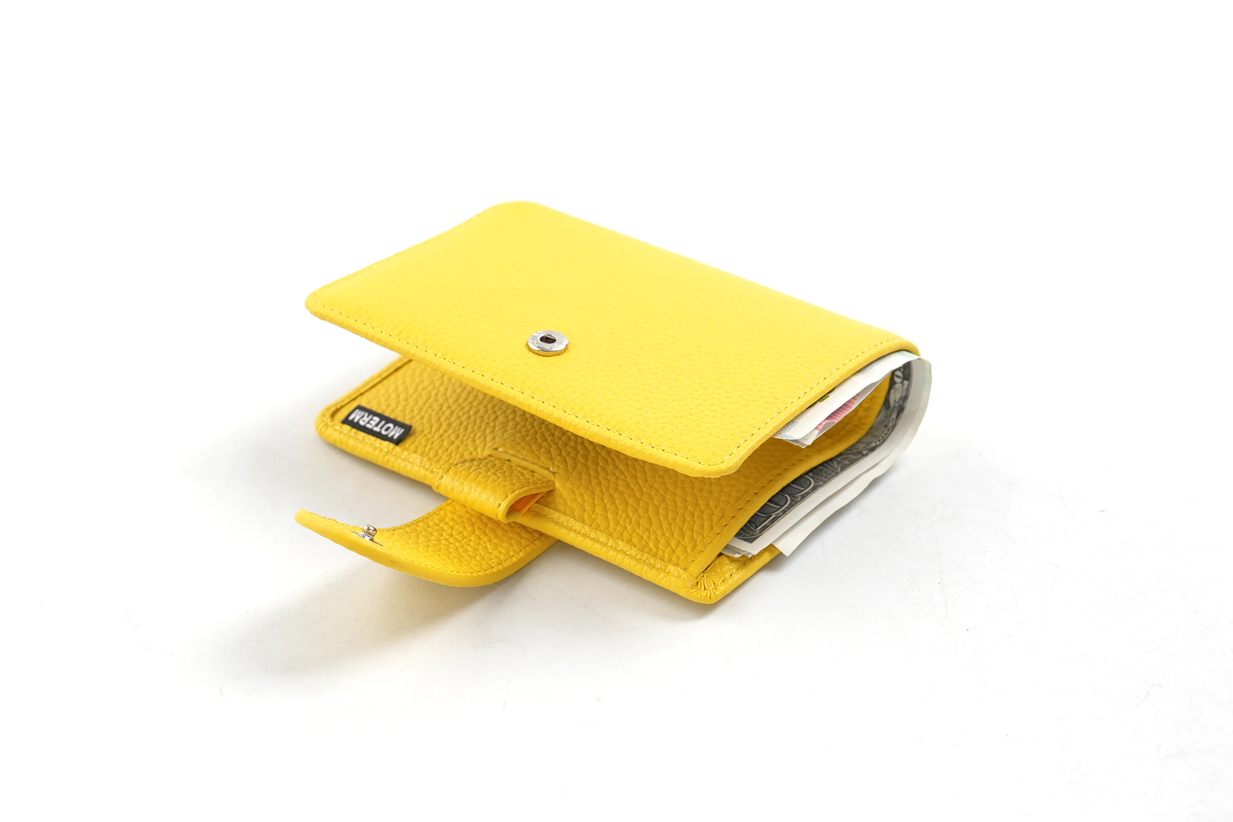 Moterm Regular A8 / M5 Size Rings Planner Pebbled Grain Cowhide 5-hole Mini Notebook with 15 MM Rings Organizer Journey Diary