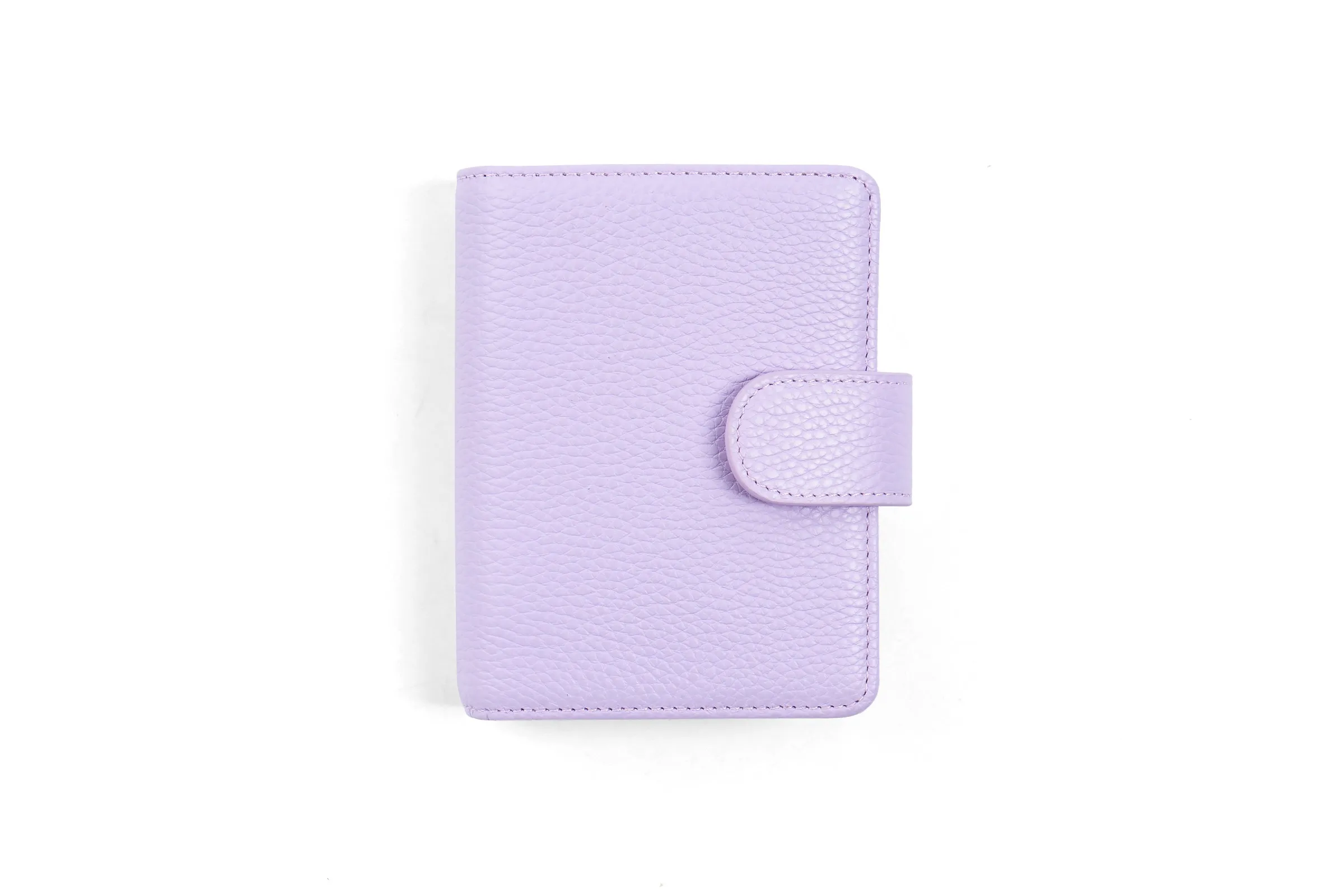 Moterm Regular A8 / M5 Size Rings Planner Pebbled Grain Cowhide 5-hole Mini Notebook with 15 MM Rings Organizer Journey Diary