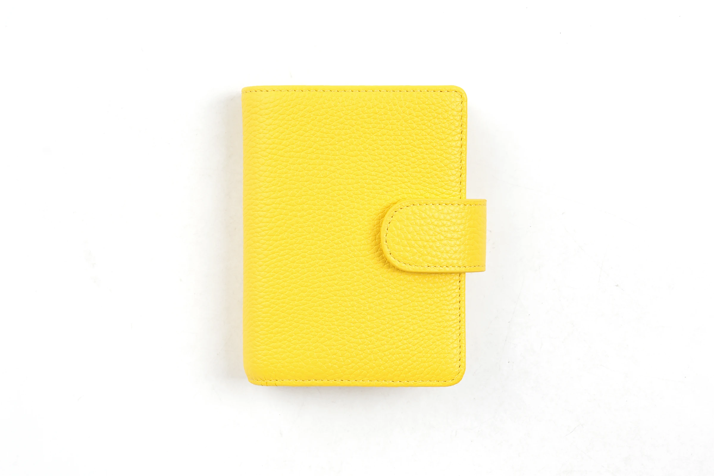 Moterm Regular A8 / M5 Size Rings Planner Pebbled Grain Cowhide 5-hole Mini Notebook with 15 MM Rings Organizer Journey Diary