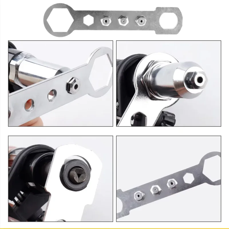 Professional Electric Rivet Nut Gun Machine Core Pull Accessories Cordless Riveting Gun Drill Adapter Insert Nut Tools