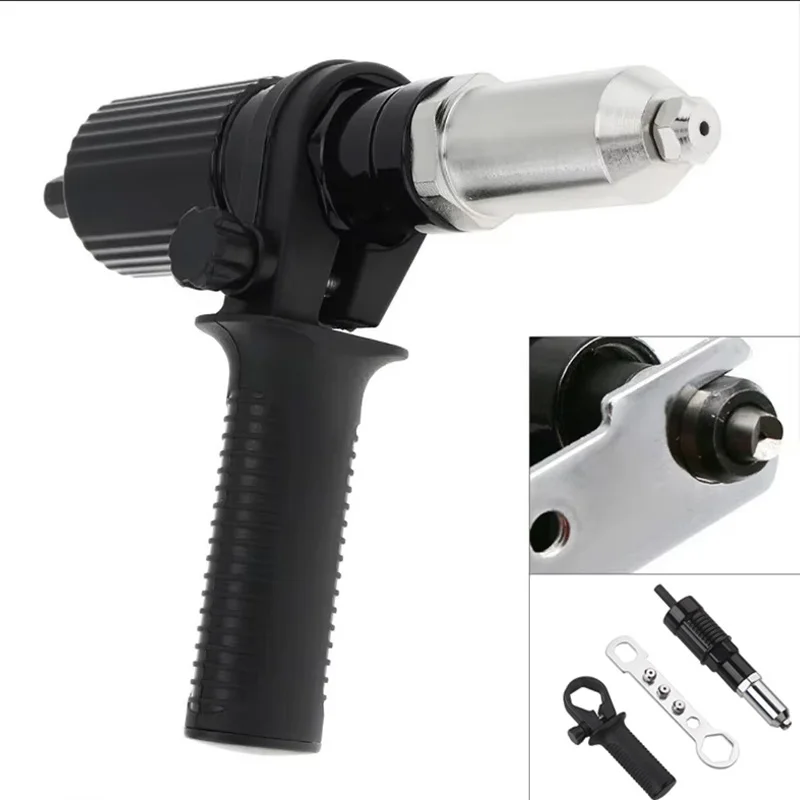 Professional Electric Rivet Nut Gun Machine Core Pull Accessories Cordless Riveting Gun Drill Adapter Insert Nut Tools