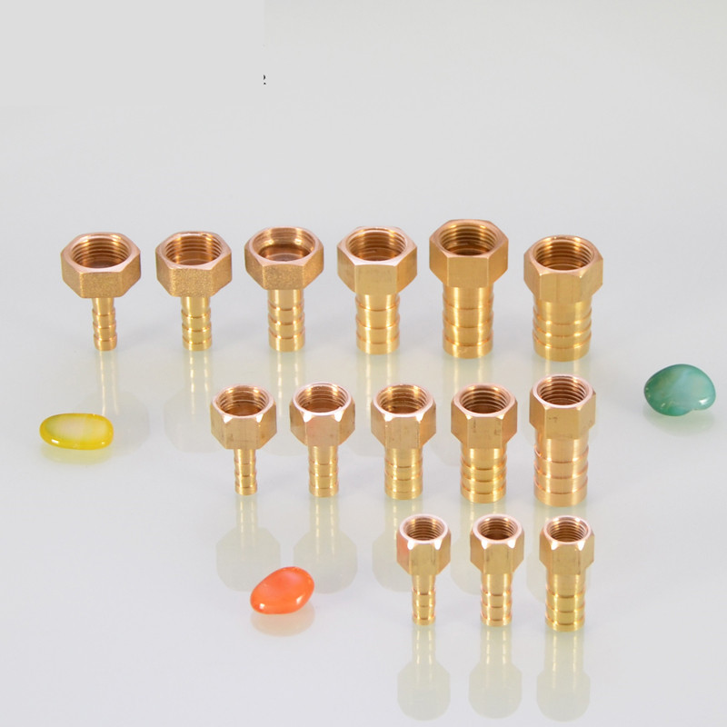 Brass Pipe Fitting 6/8/10/12/14/16mm Hose Barb Tail 1/8" 3/8" 1/4" BSP Male Connector Joint Copper Coupler Adapter