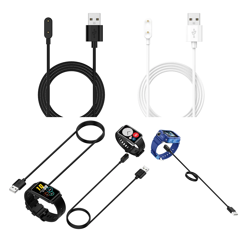 1m USB Charging Cable For Huawei Band 10/9/8/7/6 Charger Cable For Huawei Watch Fit 3/Fit 2/Fit/Honor Watch ES