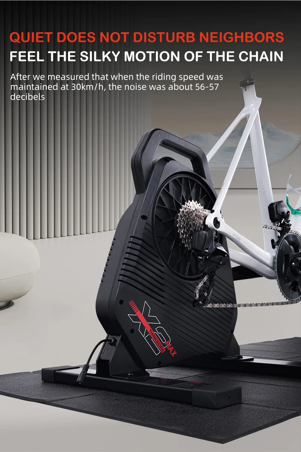 ThinkRider X2Max Smart Bike Trainer MTB Road Bicycle home trainer Built-in Power Meter power meter Compatible