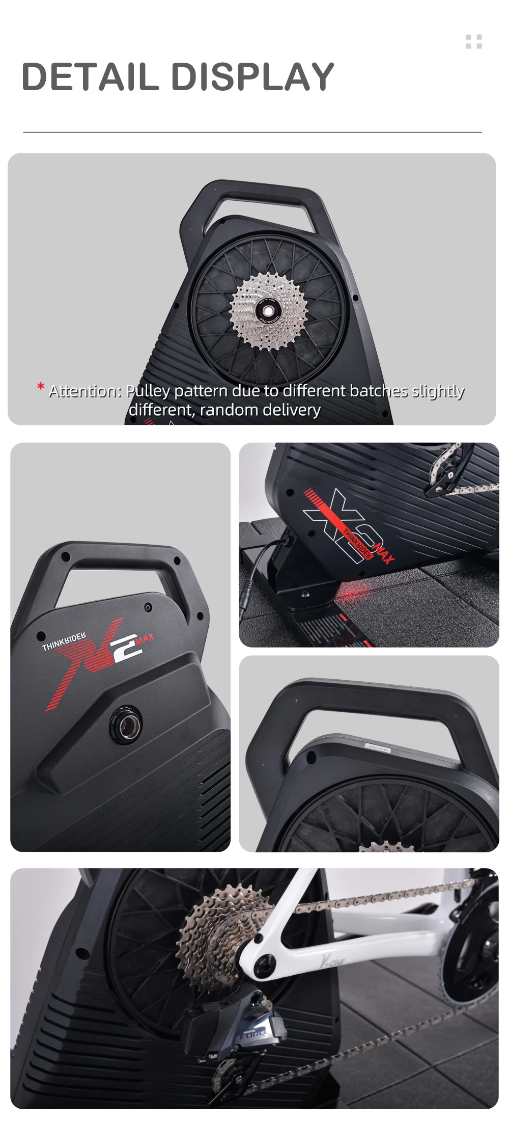 ThinkRider X2Max Smart Bike Trainer MTB Road Bicycle home trainer Built-in Power Meter power meter Compatible
