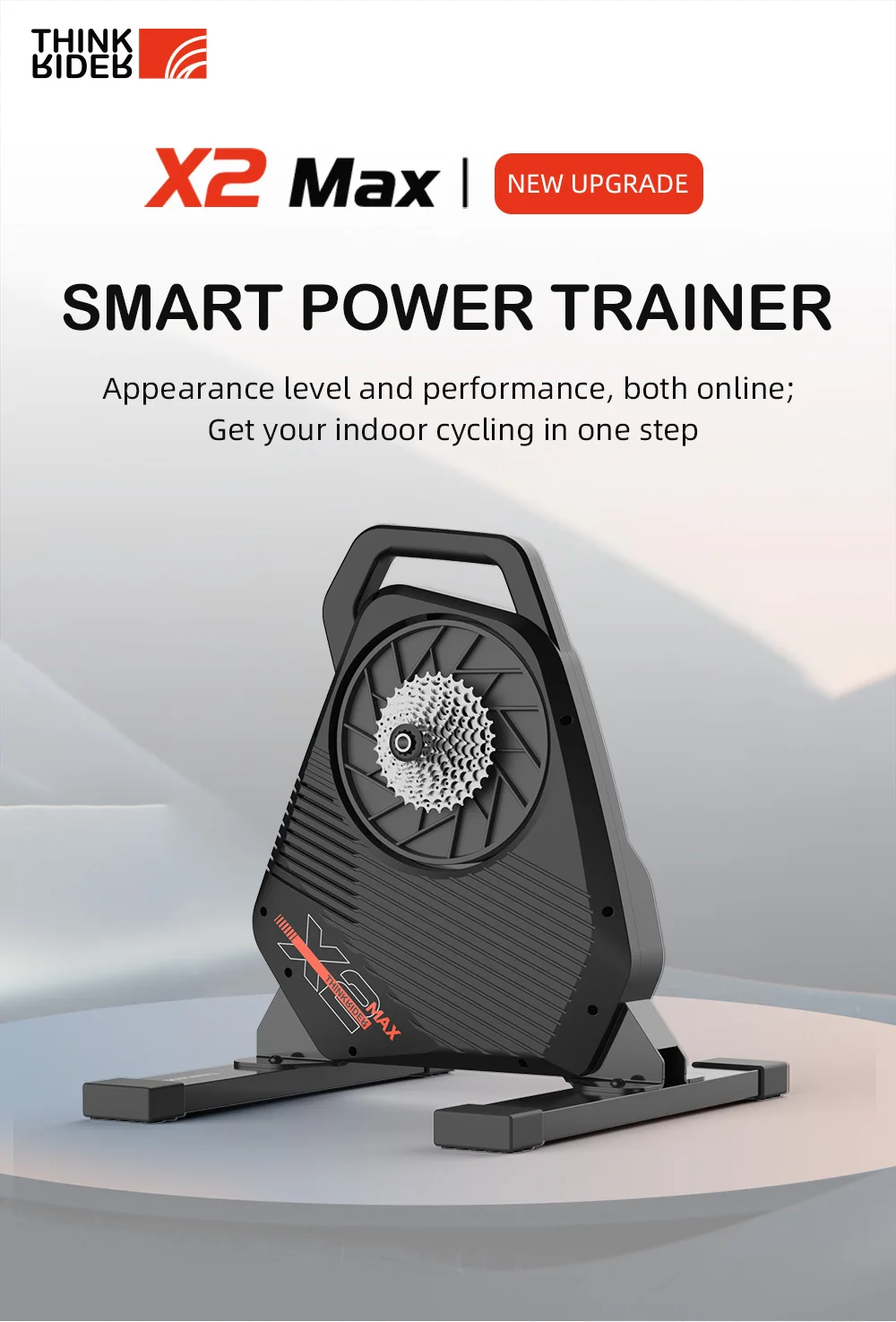 ThinkRider X2Max Smart Bike Trainer MTB Road Bicycle home trainer Built-in Power Meter power meter Compatible