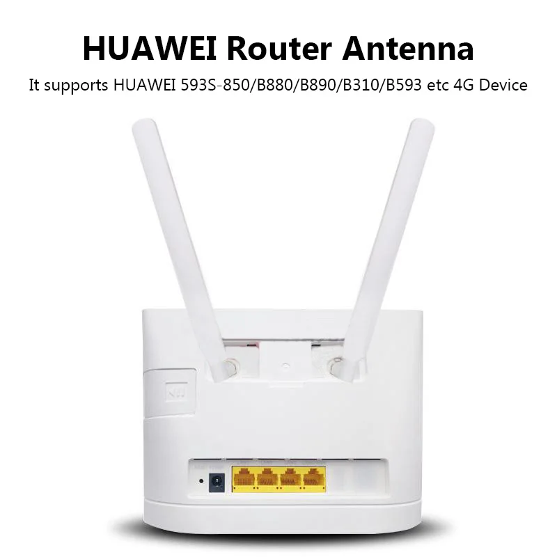 2pcs 4G Antenna 10dBi SMA Male 700-2700MHz for LTE Router External Wifi Aerial for B593 E5186 B315 B310 B880 B890