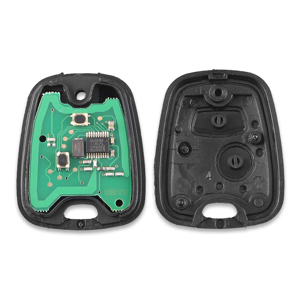 KEYYOU 2 Button 433Mhz Remote Car Key For Peugeot 307 206 407 Partner Citroen C1 C2 C3 ID46 PCF7961 chip VA2 Ne73 HU83 SX9 Blade