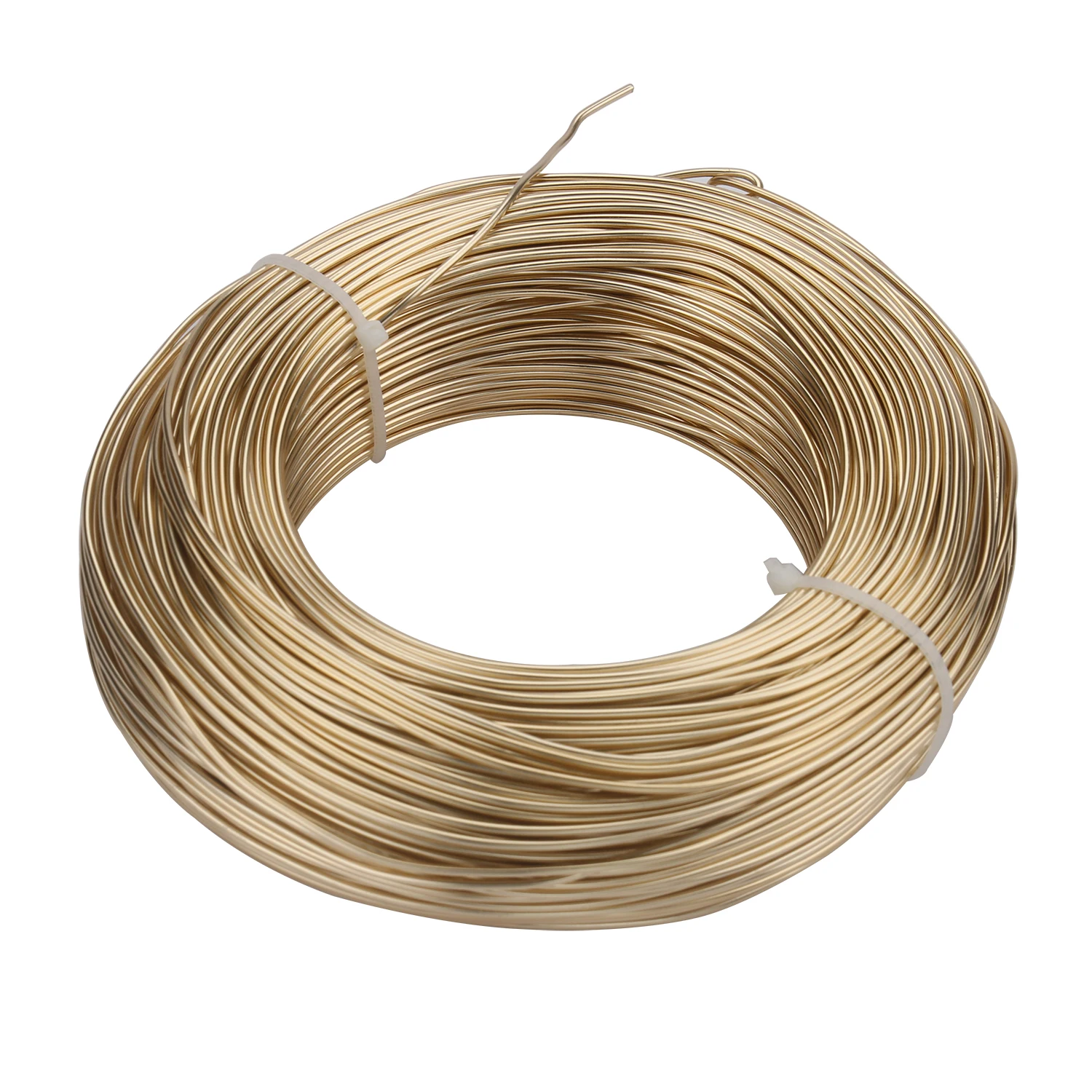 Aluminum Wire 1mm 1.2mm 1.5mm 2mm 2.5mm 3mm Gold Plated Bendable Flexible Craft Metal Wire for Jewelry Making Beading Floral