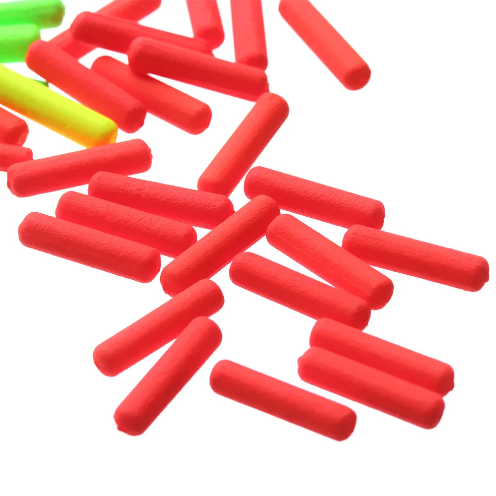 50 PCs/Bag Fishing Foam Floats Ball Oval Floats Beads Light Weight Indicator Fish Beans Fishing Floats Fishing Accessories