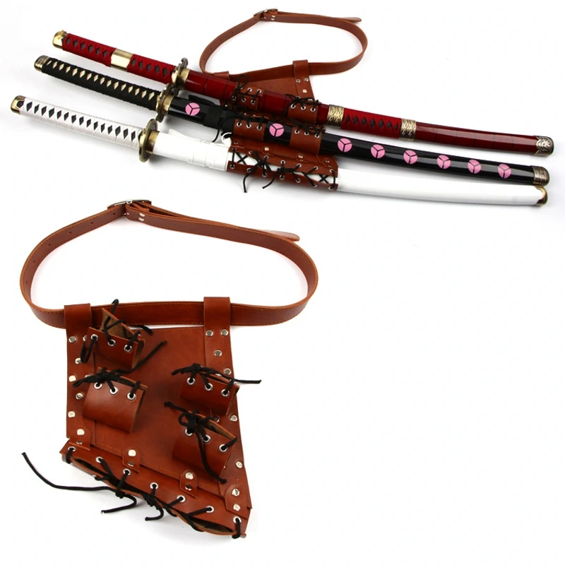 Sword Bag Sword Carry Case Waistband Strap for Roronoa Zoro Cosplay Ninja Hero Cosplay Anime Costume Holster Props