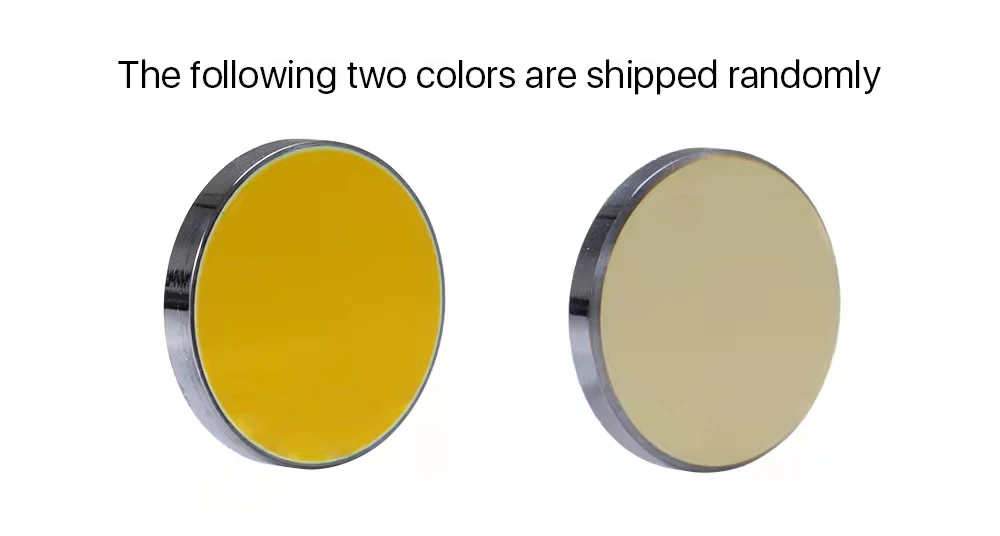 Cloudray Co2 Laser Si Reflective Mirrors for Laser Engraver Gold-Plated Silicon Reflector Lenses Dia. 19 20 25 30 38.1 mm