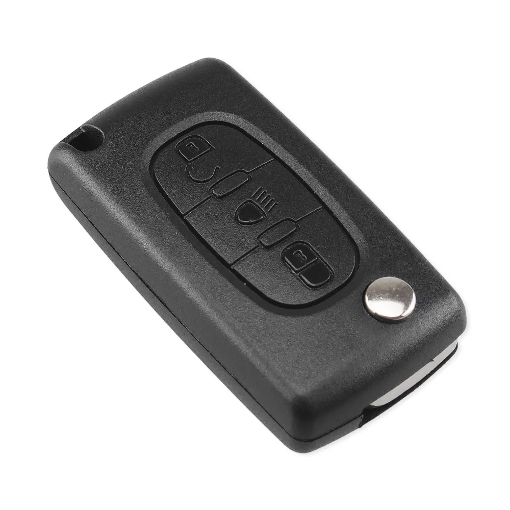KEYYOU Remote Key Case for Peugeot 207 307 308 407 607 807 For Citroen C2 C3 C4 C5 C6 Flip Folding Car Key Shell 2/3/4 Buttons