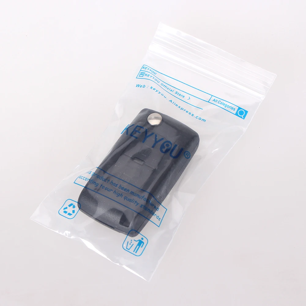 KEYYOU Remote Key Case for Peugeot 207 307 308 407 607 807 For Citroen C2 C3 C4 C5 C6 Flip Folding Car Key Shell 2/3/4 Buttons
