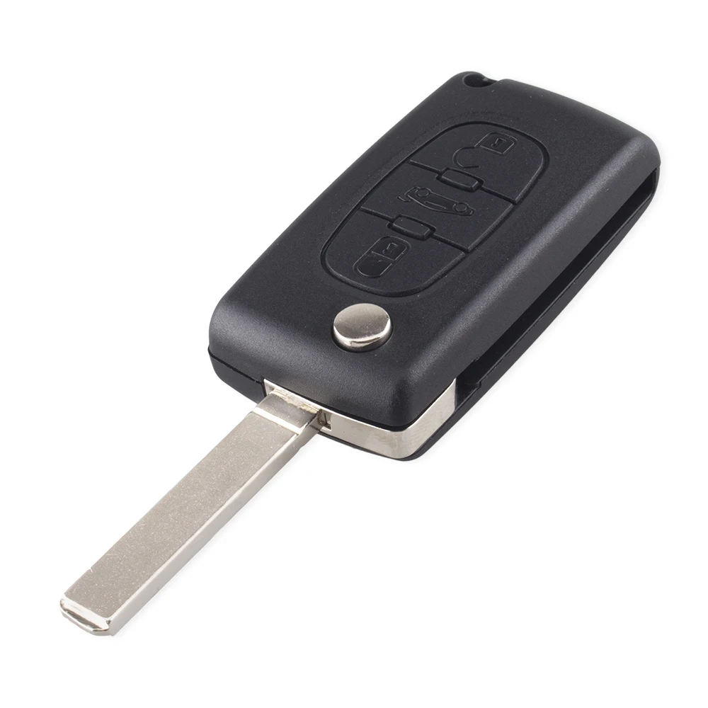 KEYYOU Remote Key Case for Peugeot 207 307 308 407 607 807 For Citroen C2 C3 C4 C5 C6 Flip Folding Car Key Shell 2/3/4 Buttons