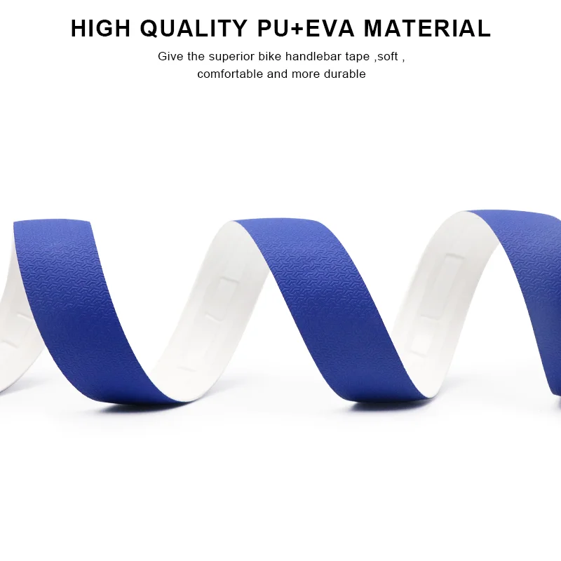 Bike Handlebar Tape Road Bicycle Anti-slip PU EVA Shock Absorption Anti-Vibration Handle Bar Tapes Soft Cycling Wrap End Plug