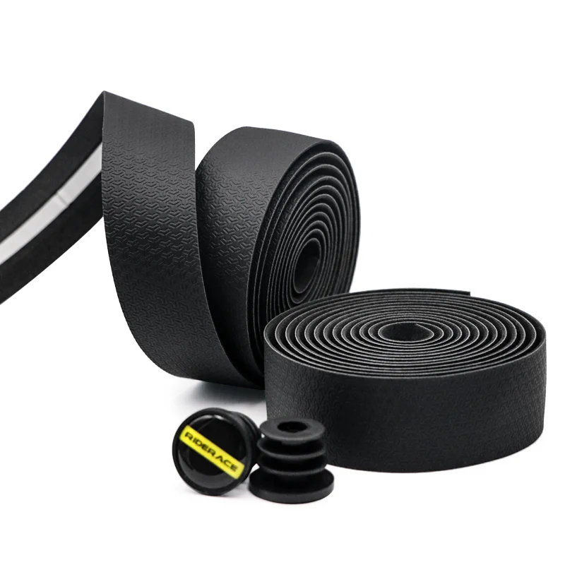 Bike Handlebar Tape Road Bicycle Anti-slip PU EVA Shock Absorption Anti-Vibration Handle Bar Tapes Soft Cycling Wrap End Plug
