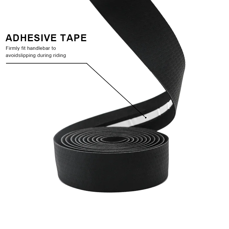 Bike Handlebar Tape Road Bicycle Anti-slip PU EVA Shock Absorption Anti-Vibration Handle Bar Tapes Soft Cycling Wrap End Plug