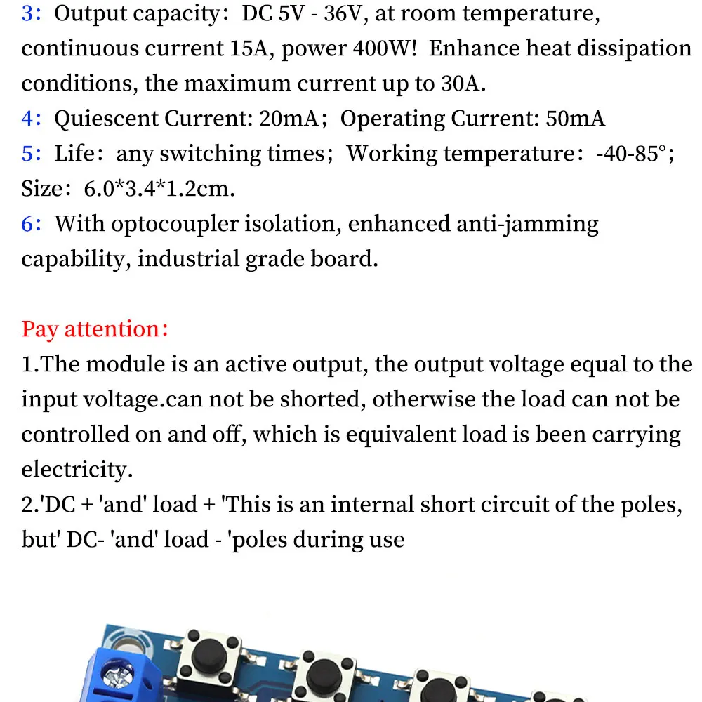 DC 5V ~ 36V Dual MOS LED Digital Time Delay Relay Trigger Cycle Timer Delay Switch Circuit Board Timing Control Module DIY