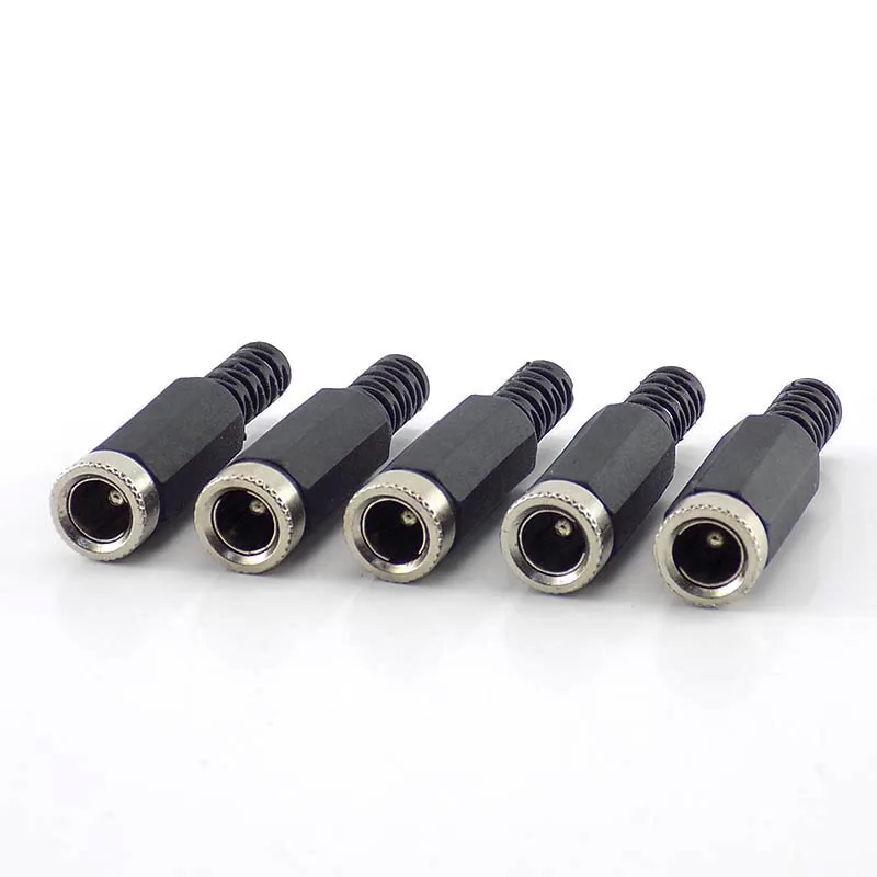 5pcs 10pcs DC female male Power Plug 5.5mm x 2.1mm Male Female Jack Socket Adapter Connectors Set For DIY Projects Connector