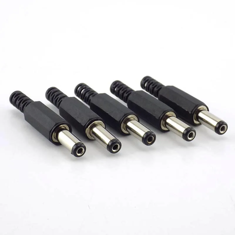 5pcs 10pcs DC female male Power Plug 5.5mm x 2.1mm Male Female Jack Socket Adapter Connectors Set For DIY Projects Connector