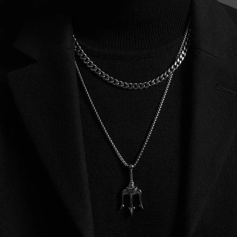 Vnox Cuban Chain Necklace for Men Women,Basic Punk Stainless Steel Curb Link Chain Chokers,Vintage Gold Color Solid Metal Collar