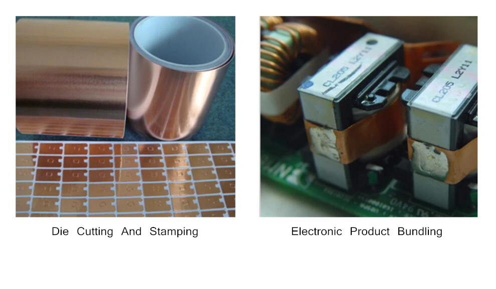 Single Sided Conductive Copper Foil Tape Mask Electromagnetic Shield Eliminate EMIAnti-static Repair Adhesive Tape