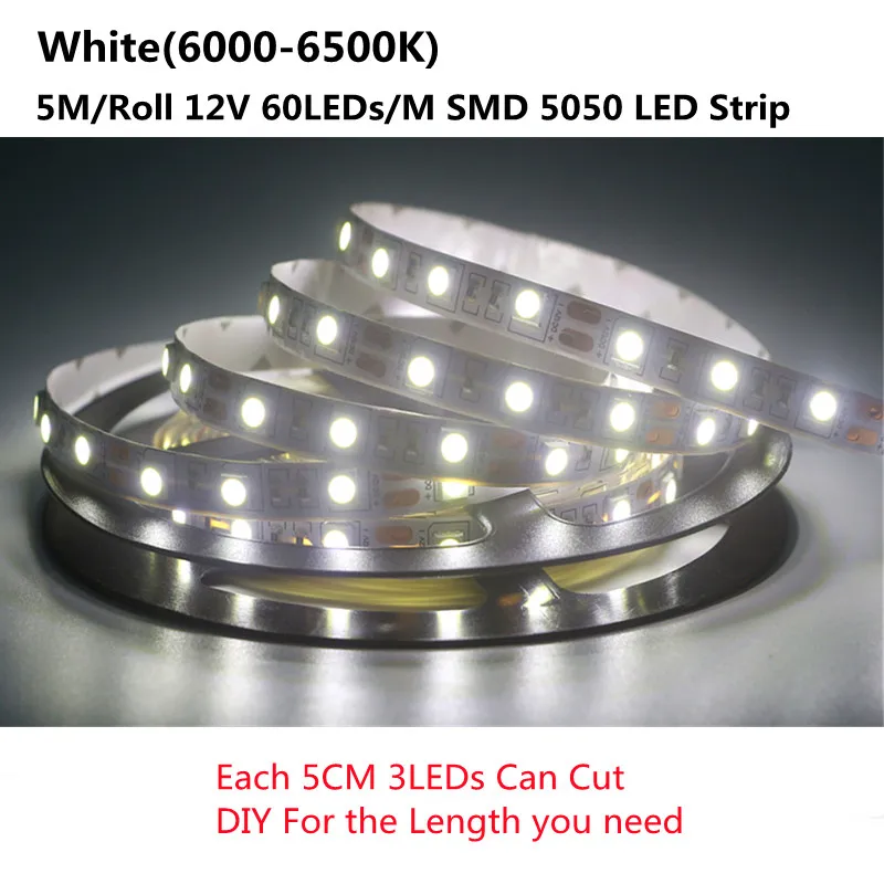 PIR Motion Sensor Stair LED Strip 12V SMD 5050 White / Warm White Lamp Tape Light 32 Ways Staircase Controller Step LED Ribbon