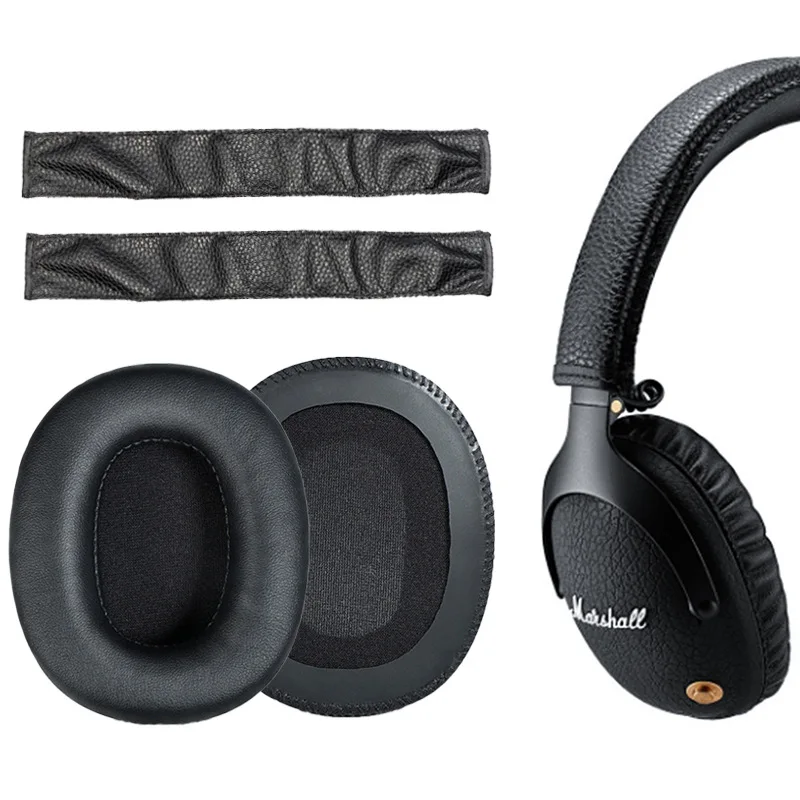 High Quality Ear Pads Cushion For Marshall Monitor Headphones Replacement Earpads Soft Leather Cover Earmuffs Accessories