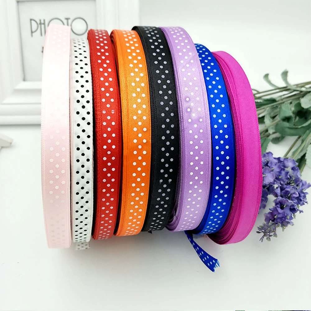 5 Yards Checked Polyester Ribbon 3/8 Inch Plaid Tartan Fabric Craft Ribbon,for Hair Accessories Craft Wrapping Party Decorations