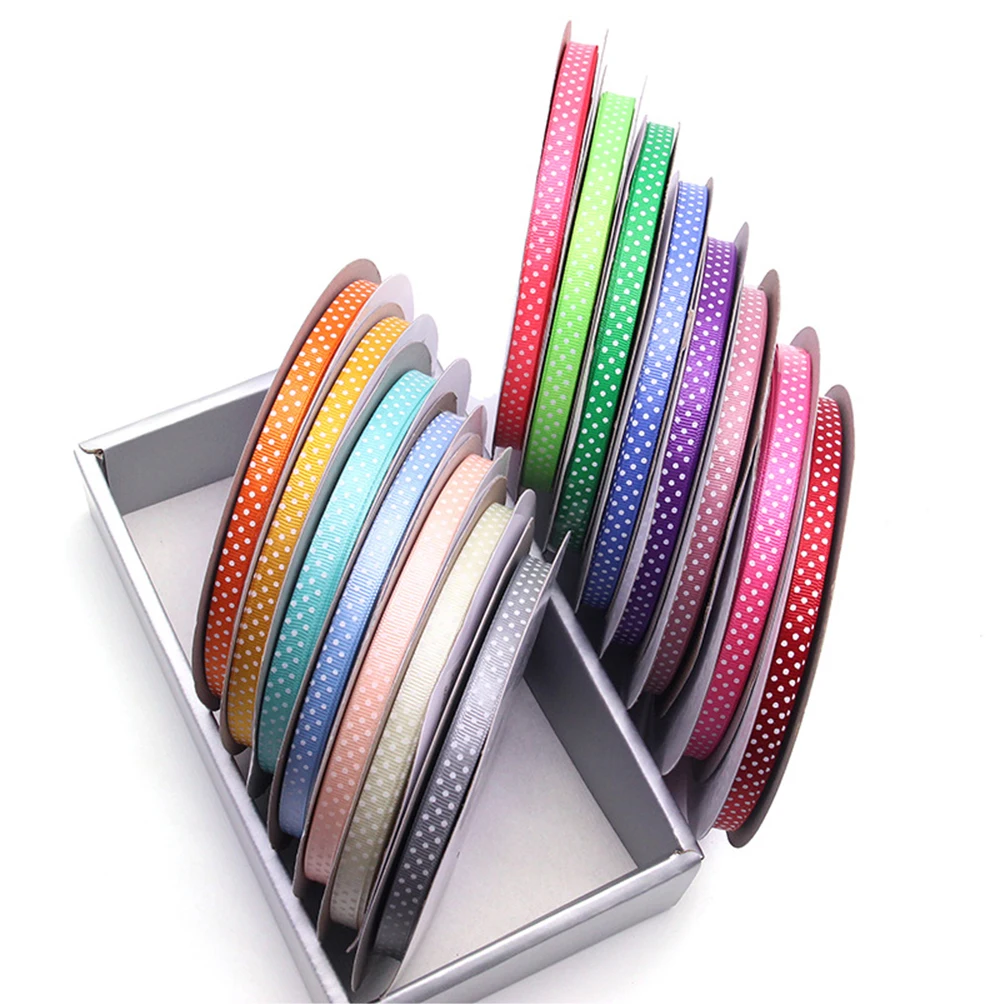 5 Yards Checked Polyester Ribbon 3/8 Inch Plaid Tartan Fabric Craft Ribbon,for Hair Accessories Craft Wrapping Party Decorations