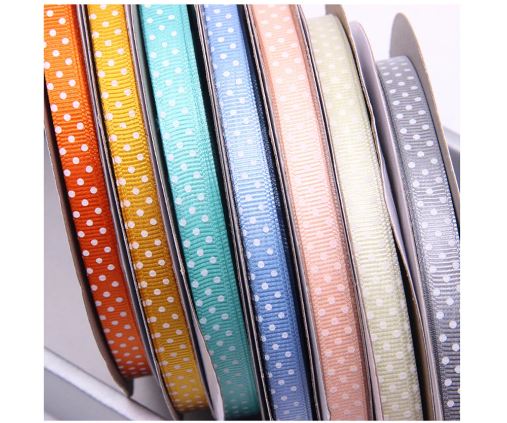 5 Yards Checked Polyester Ribbon 3/8 Inch Plaid Tartan Fabric Craft Ribbon,for Hair Accessories Craft Wrapping Party Decorations