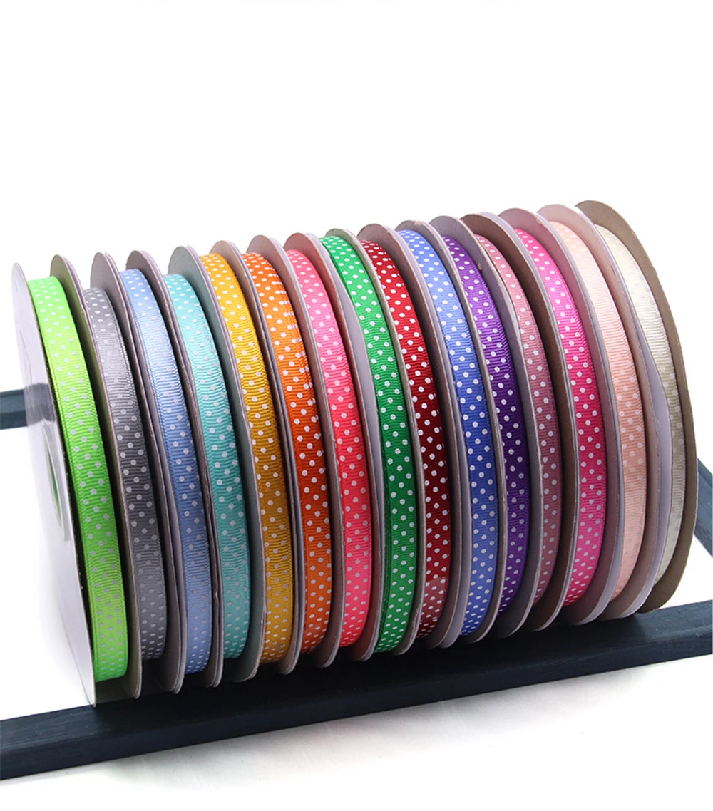 5 Yards Checked Polyester Ribbon 3/8 Inch Plaid Tartan Fabric Craft Ribbon,for Hair Accessories Craft Wrapping Party Decorations