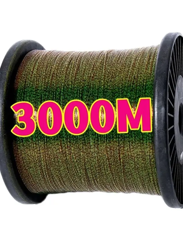 3000M 1000m 220mSuper Strong Carp 3D Invisible Fishing line Speckle  Camouflage Sinking Thread Fluorocarbon Coated Fishing Line