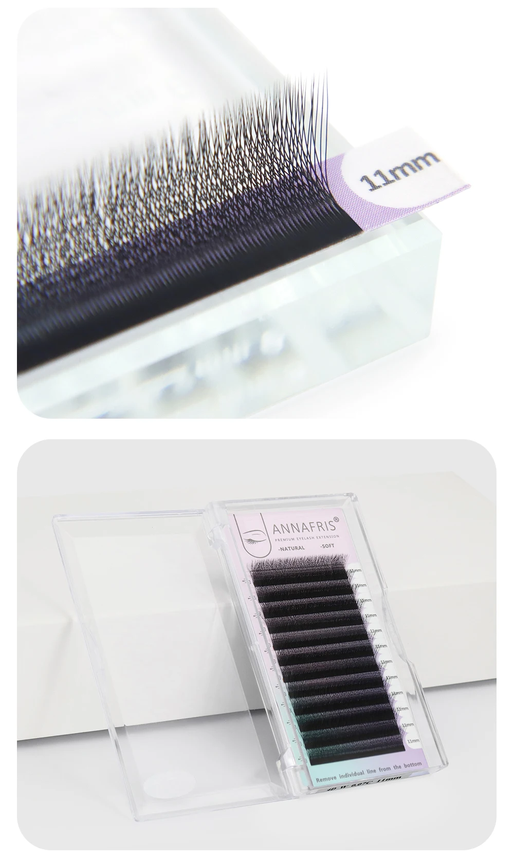 ANNAFRIS 4D-W Shaped Eyelash Extension Premade Fans W Volume Lashes