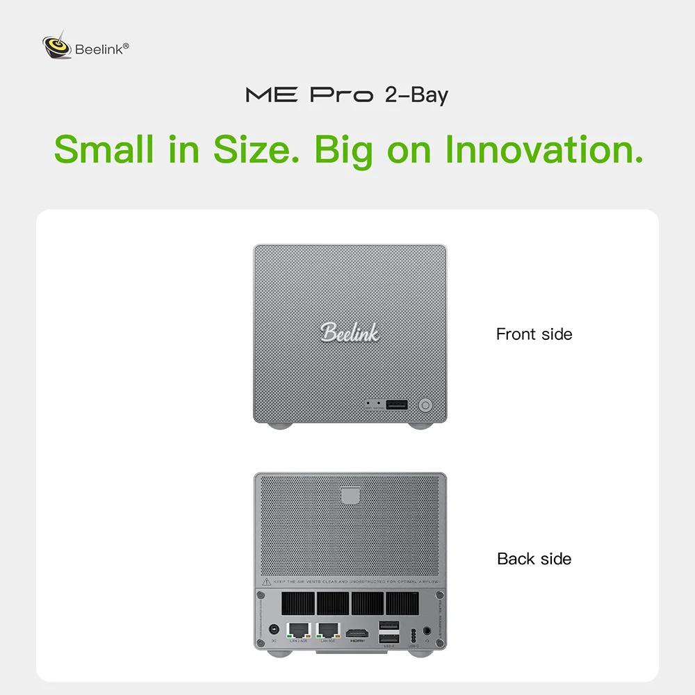 Beelink ME Mini/Pro NAS Home Storage Device Intel Twin Lake N95/N150 LPDDR5 4800MHz NVME SSD 2.5Lan Mini PC Computer VS Mini S13