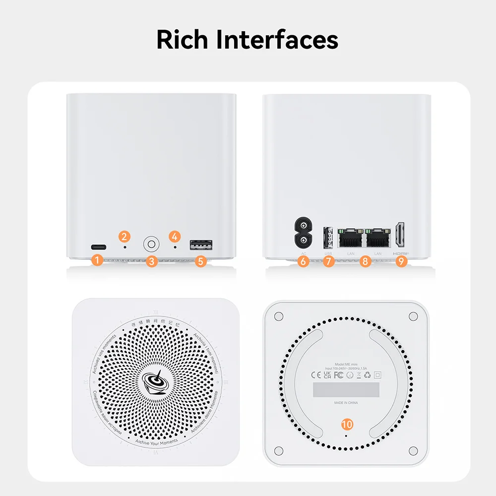 Beelink ME Mini/Pro NAS Home Storage Device Intel Twin Lake N95/N150 LPDDR5 4800MHz NVME SSD 2.5Lan Mini PC Computer VS Mini S13