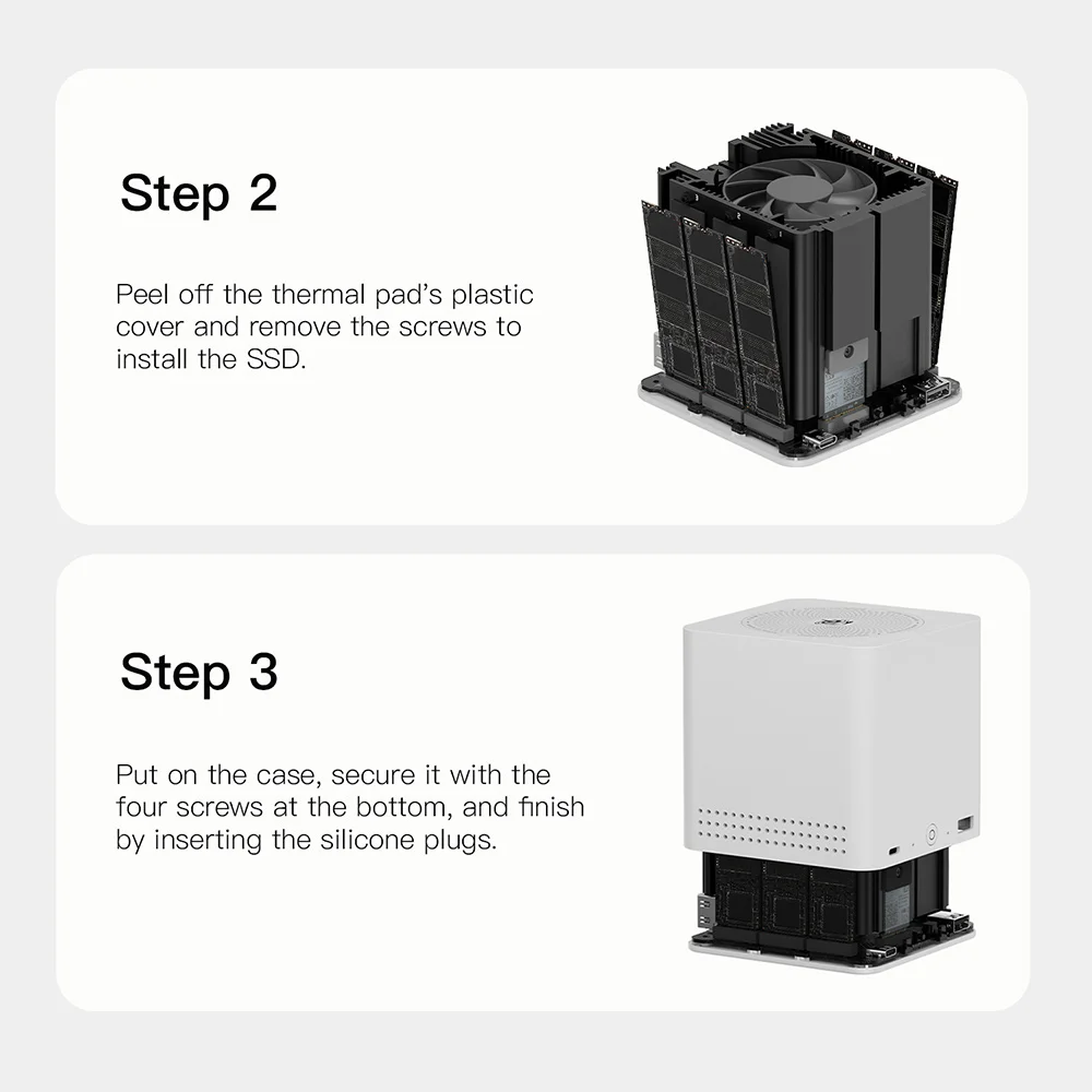 Beelink ME Mini/Pro NAS Home Storage Device Intel Twin Lake N95/N150 LPDDR5 4800MHz NVME SSD 2.5Lan Mini PC Computer VS Mini S13