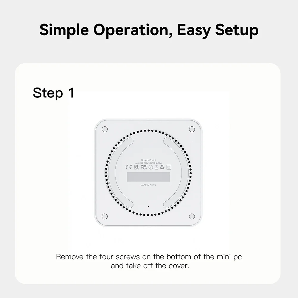 Beelink ME Mini/Pro NAS Home Storage Device Intel Twin Lake N95/N150 LPDDR5 4800MHz NVME SSD 2.5Lan Mini PC Computer VS Mini S13